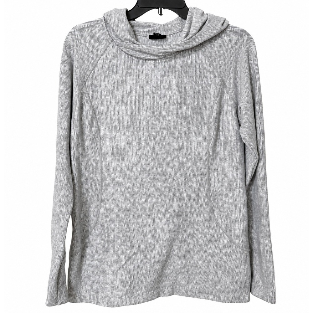 Patagonia Womens M Hoodie Gray Herringbone Active Gorpcore Outdoors Granola